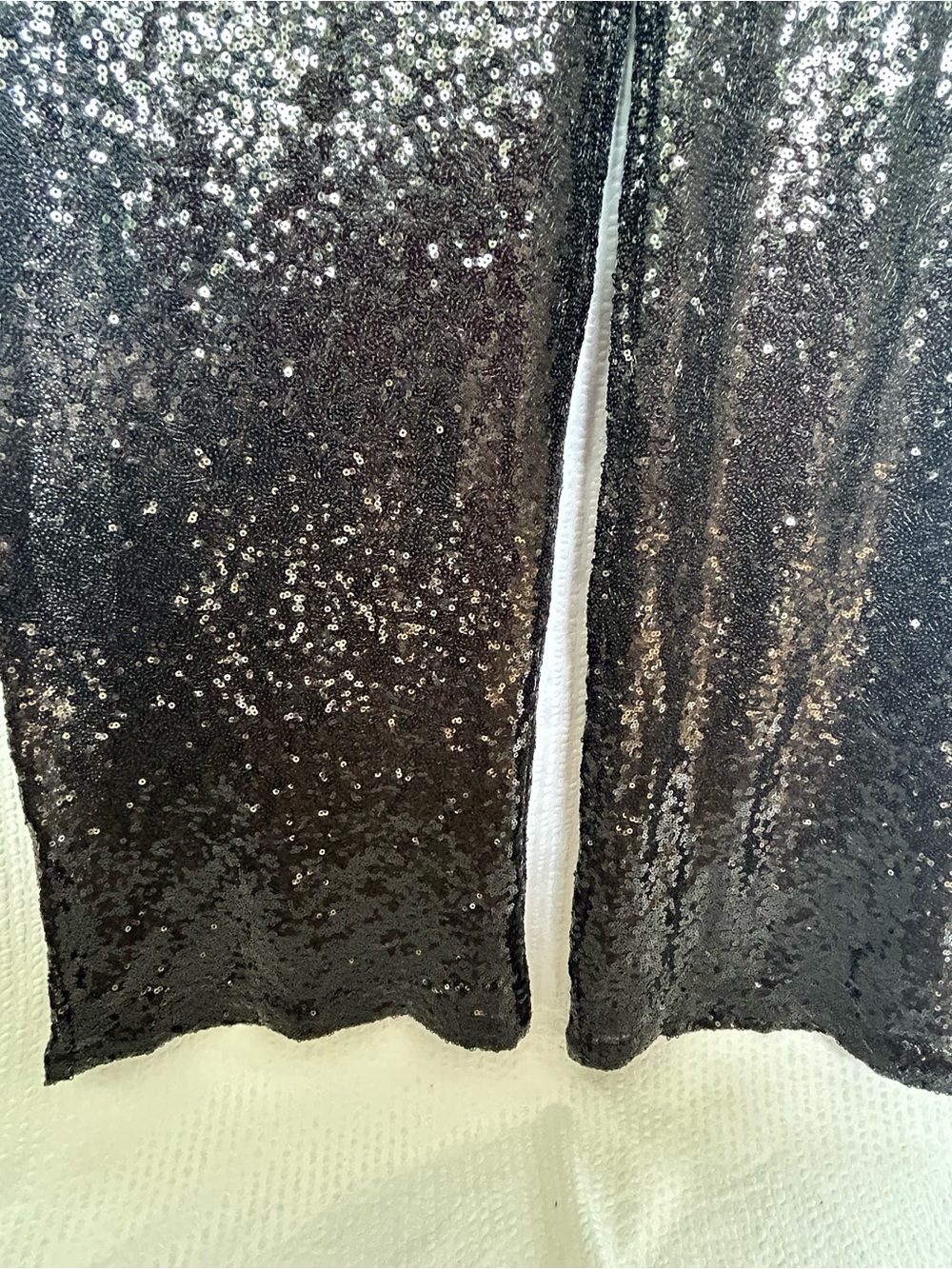 NWT Micas Black Sequin High Rise Wide Leg Party Pants Trousers Size XS - Picture 9 of 12